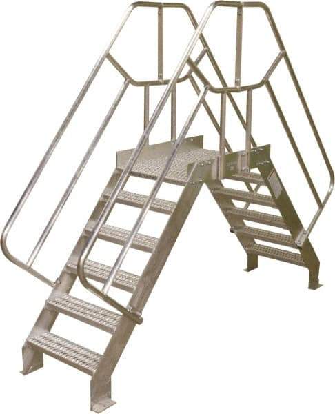 Cotterman - 65" 4 Step Crossover Bridge - Crossover, 500 Lb Capacity, 40" Base Width x 32" Base Depth - Industrial Tool & Supply