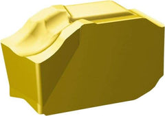 Sandvik Coromant - QDH CM 1135 Grade, 0.1575" Cutting Width, Carbide Cutoff Insert - 0° Neutral Lead Angle, 0.0079" Cnr Rad, TiCN/Al2O3/TiN Coated - Industrial Tool & Supply