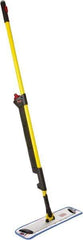 Rubbermaid - Yellow Single Sided Mop Pad and Frame Kit - 18 Inch Long x 4.88 Inch Wide Microfiber Head, 20 to 72 Inch Long Handle - Industrial Tool & Supply