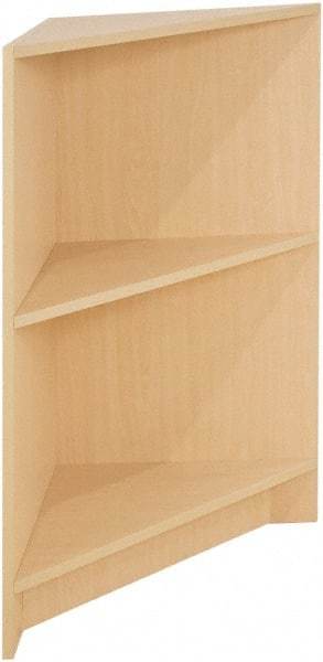 ECONOCO - 1 Shelf, Closed Shelving Corner Block - 20 Inch Wide x 20 Inch Deep x 38 Inch High, Maple - Industrial Tool & Supply