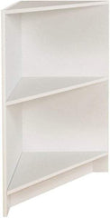 ECONOCO - 1 Shelf, Closed Shelving Corner Block - 20 Inch Wide x 20 Inch Deep x 38 Inch High, White - Industrial Tool & Supply