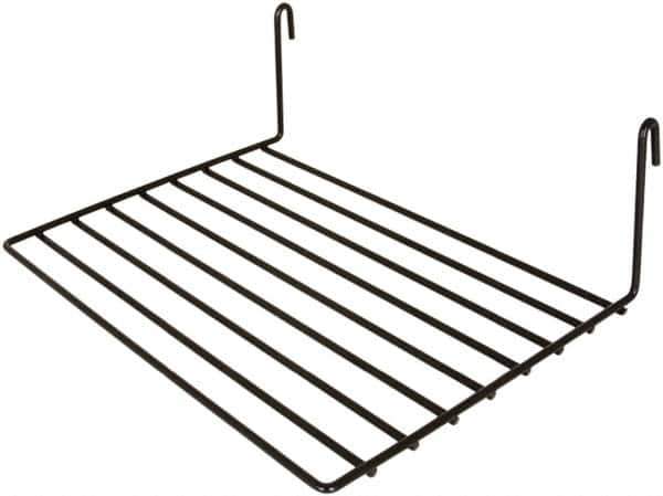 ECONOCO - Open Shelving Accessory/Component - Semi-Gloss Finish, 12" Long, Use with Wire Grid Panels - Industrial Tool & Supply