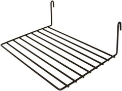 ECONOCO - Open Shelving Accessory/Component - Semi-Gloss Finish, 12" Long, Use with Wire Grid Panels - Industrial Tool & Supply