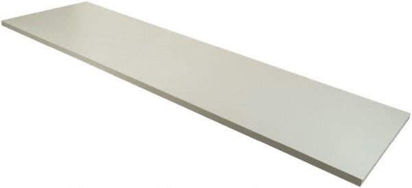 ECONOCO - Open Shelving Accessory/Component - Melamine Finish, 48" Long, Use with Slatwall, Gridwall or Slotted Standard Brackets - Industrial Tool & Supply