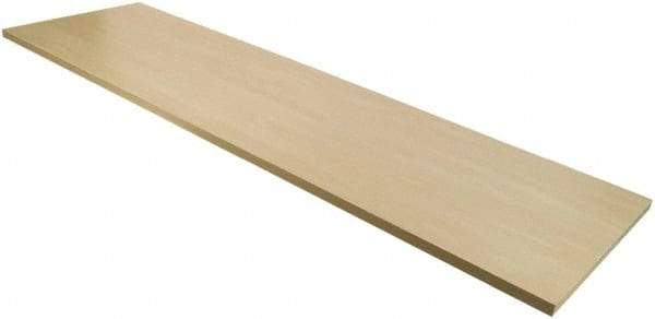 ECONOCO - Open Shelving Accessory/Component - Melamine Finish, 48" Long, Use with Slatwall, Gridwall or Slotted Standard Brackets - Industrial Tool & Supply