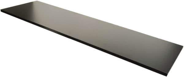 ECONOCO - Open Shelving Accessory/Component - Melamine Finish, 48" Long, Use with Slatwall, Gridwall or Slotted Standard Brackets - Industrial Tool & Supply