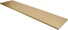 ECONOCO - Open Shelving Accessory/Component - Melamine Finish, 48" Long, Use with Slatwall, Gridwall or Slotted Standard Brackets - Industrial Tool & Supply