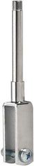 ECONOCO - Open Shelving Accessory/Component - Chrome Plated Finish, Use with 1/2 x 1-1/2" Rectangular Tubing - Industrial Tool & Supply