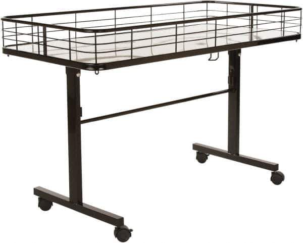 ECONOCO - 23-1/2" Wide x 31" High x 4-5/8" Deep, Folding Dump Table - Industrial Tool & Supply