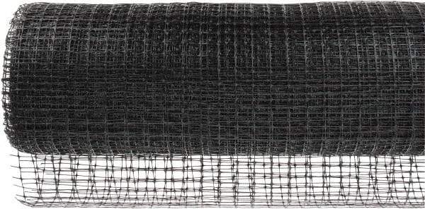 Tenax - 100' Long x 7' High, Black Roll Fence - 5/8" x 3/4" Mesh - Industrial Tool & Supply