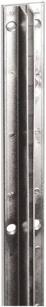 ECONOCO - Zinc Coated Single Slotted Standard Bracket - 120" Long, 13/16" Wide - Industrial Tool & Supply