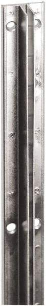 ECONOCO - Zinc Coated Single Slotted Standard Bracket - 72" Long, 1.187" Wide - Industrial Tool & Supply
