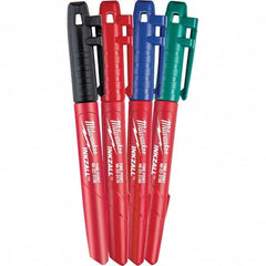 Milwaukee Tool - Markers & Paintsticks Type: Clog Resistant Color: Multi-Color - Industrial Tool & Supply