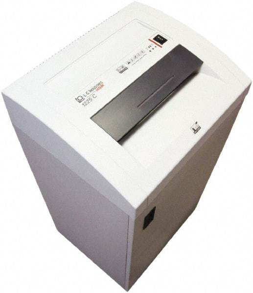 Ability One - 1/8 x 1-1/2" Strip, Single State Mixed Media Destroyer Cross Cut Shredder - 19-3/4" Long x 35" Wide x 16-1/2" High, Level 3 Security - Industrial Tool & Supply