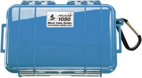 Pelican Products, Inc. - 5-1/16" Wide x 3-1/8" High, Clamshell Hard Case - Blue, Polycarbonate - Industrial Tool & Supply
