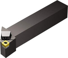 Sandvik Coromant - SCLC, Right Hand Cut, -5° Lead Angle, 16mm Shank Height x 16mm Shank Width, Neutral Rake Indexable Turning Toolholder - 100mm OAL, CCMT 09 T3 08 Insert Compatibility, Series CoroTurn 107 - Industrial Tool & Supply