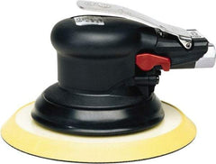 Chicago Pneumatic - 12,000 OPM, 16.6 CFM Air Consumption, Palm Air Orbital Sander - Round Pad, 1/4 NPT Inlet - Industrial Tool & Supply