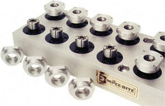 Mitee-Bite - 1.15 to 4.06" Expansion Diam, 10,000 Lb Holding Force, M6 Mounting Screw, M16 Center Screw, Steel ID Expansion Clamps - 5.232" Flange Diam, 0.31" Flange Thickness, 4.648" Mount Hole Diam, 3 Mount Holes, 1.79" Overall Height, 224 Ft/Lb Torque - Industrial Tool & Supply