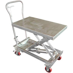 Vestil - 400 Lb Capacity Manual Scissor Lift - 12-3/4" to 36-1/2" Lift Height, 32-3/4" Platform Length x 19-1/2" Platform Width - Industrial Tool & Supply
