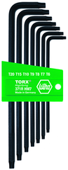 7 Piece - T6; T7; T8; T9; T10; T15; T20 MagicRing® Screw Holding - Torx Long Arm L-Key Set - Industrial Tool & Supply