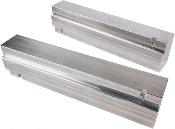 Kurt - 1.475" Jaw Width, Quick Change Jaw System, Vise Jaw Set - Aluminum Alloy, Bolt On, Soft Jaws - Industrial Tool & Supply