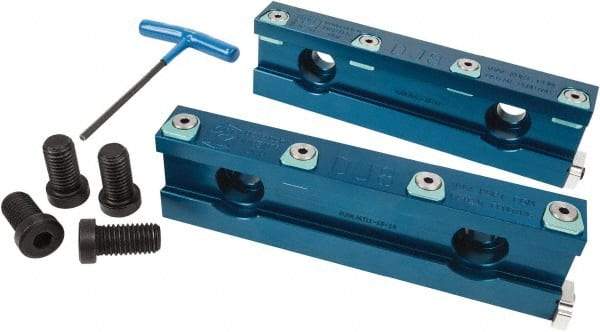 Kurt - 1.075" Jaw Width, Quick Change Jaw System, Vise Jaw Set - Aluminum Alloy, Bolt On, Soft Jaws - Industrial Tool & Supply