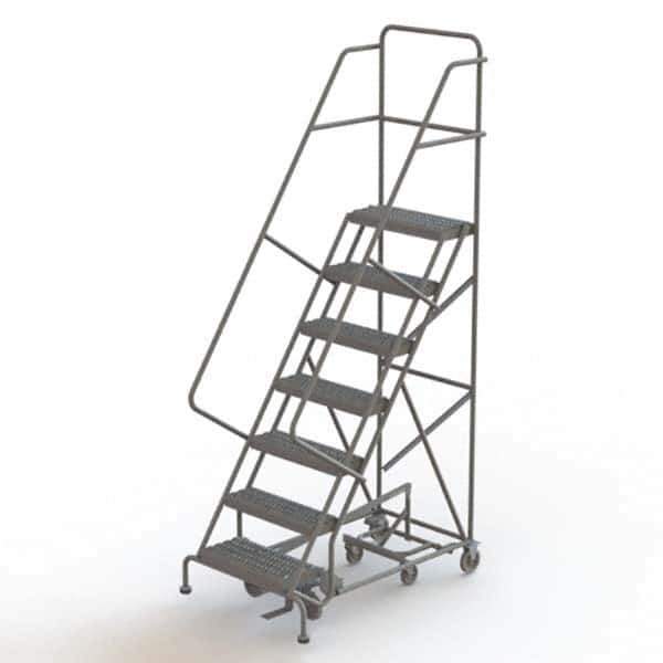 TRI-ARC - Rolling & Wall Mounted Ladders & Platforms Type: All-Directional Ladder Style: Rolling Safety Ladder - Industrial Tool & Supply