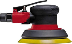 Chicago Pneumatic - 12,000 OPM, 19 CFM Air Consumption, 90 psi Air Pressure, Palm Air Orbital Sander - Round Pad, Hook & Loop Backing, 1/4" Inlet - Industrial Tool & Supply
