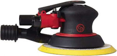 Chicago Pneumatic - 12,000 OPM, 16 CFM Air Consumption, 90 psi Air Pressure, Palm Air Orbital Sander - Round Pad, Hook & Loop Backing, 1/4" Inlet - Industrial Tool & Supply