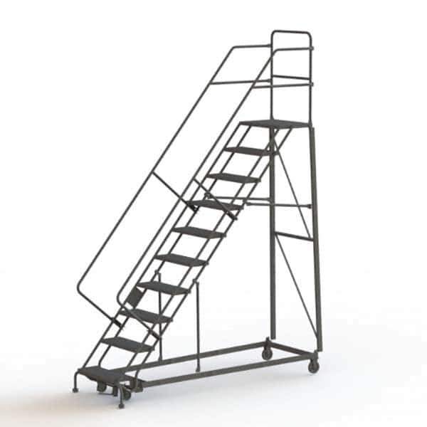 TRI-ARC - Rolling & Wall Mounted Ladders & Platforms Type: Stairway Slope Ladder Style: Rolling Safety Ladder - Industrial Tool & Supply