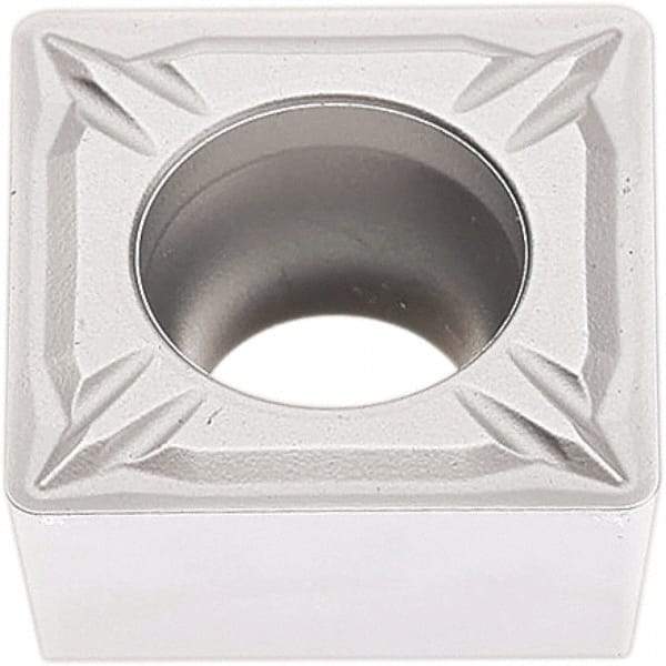 Seco - SCMT32.51 MF2 Grade TP2501 Carbide Turning Insert - Al2O3 Finish, 90° Square, 3/8" Inscr Circle, 5/32" Thick, 1/64" Corner Radius - Industrial Tool & Supply