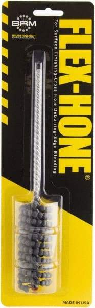 Brush Research Mfg. - 15/16" to 1-1/8" Bore Diam, 800 Grit, Aluminum Oxide Flexible Hone - Extra Fine, 8" OAL - Industrial Tool & Supply