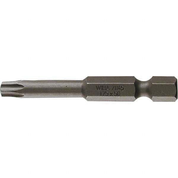 Wiha - T40 Power Bit - 1/4" Drive, 2" OAL - Industrial Tool & Supply