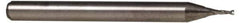 Accupro - 1.2mm, 3.6mm LOC, 3mm Shank Diam, 38mm OAL, 2 Flute, Solid Carbide Square End Mill - Single End, Uncoated, Spiral Flute, 30° Helix, Centercutting, Right Hand Cut - Industrial Tool & Supply