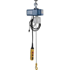 Vestil - 1/8 Ton Capacity, 0 to 49 FPM Lift Speed, 115 Volt, Electric Chain Hoist - 0.5 Output hp, 13' Max Lift - Industrial Tool & Supply
