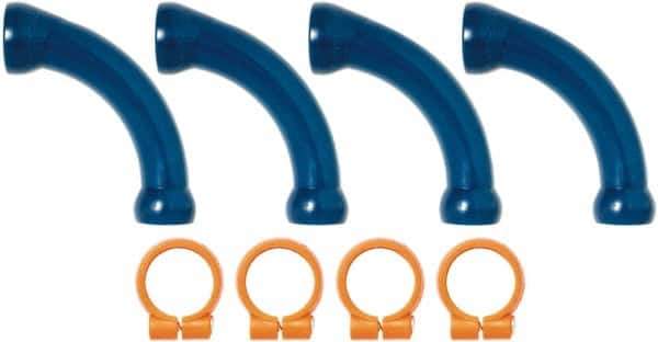 Loc-Line - 1/2" Hose Inside Diam, Coolant Hose Extended Elbow - For Use with Loc-Line Modular Hose System - Industrial Tool & Supply