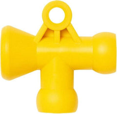 Loc-Line - 1/4" Hose Inside Diam, Coolant Hose T-Fitting - For Use with Loc-Line Modular Hose System - Industrial Tool & Supply