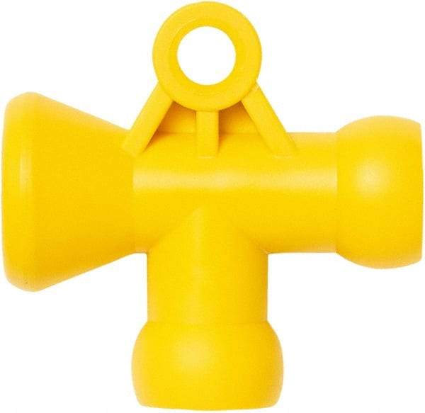 Loc-Line - 1/4" Hose Inside Diam, Coolant Hose T-Fitting - For Use with Loc-Line Modular Hose System - Industrial Tool & Supply