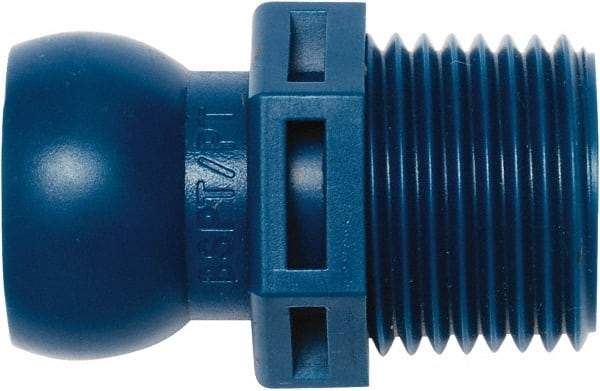 Loc-Line - 1/2" Hose ID, Male to Female Coolant Hose Connector - 1/2" BSPT, For Loc-Line Modular Hose Systems - Industrial Tool & Supply