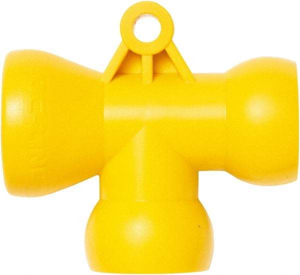 Loc-Line - 1/2" Hose Inside Diam, Coolant Hose T-Fitting - For Use with Loc-Line Modular Hose System - Industrial Tool & Supply