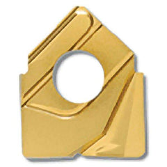 Iscar - HCCD.75-R.125 QF Grade IC908 Carbide Milling Insert - TiAlN Finish, 0.183" Thick, 1/8" Corner Radius - Industrial Tool & Supply