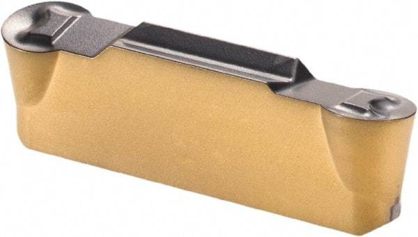 Iscar - 4020HFPL Grade IC808, 4mm Cutting Width Carbide Grooving Insert - 2mm Max Depth of Cut, Left Hand, 2mm Corner Radius, TiAlN Finish - Industrial Tool & Supply