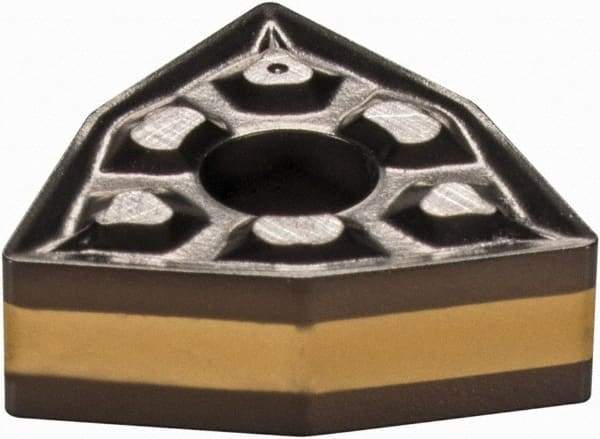 Iscar - WNMG3-1 TF Grade IC8250 Carbide Turning Insert - TiCN/Al2O3/TiN Finish, 80° Trigon, 3/8" Inscr Circle, 5/32" Thick, 1/64" Corner Radius - Industrial Tool & Supply