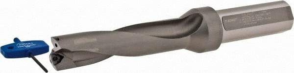 Komet - 4-1/2" Max Drill Depth, 4xD, 1-1/8" Diam, Indexable Insert Drill - 2 Inserts, 1-1/4" Shank Diam, Straight Shank - Industrial Tool & Supply