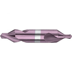 Magafor - #6 Plain Cut 60° Incl Angle Solid Carbide Combo Drill & Countersink - Industrial Tool & Supply