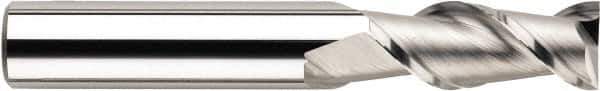 SGS - 14mm, 26mm LOC, 14mm Shank Diam, 83mm OAL, 2 Flute, Solid Carbide Square End Mill - Single End, TiB2 Finish, Spiral Flute, 45° Helix, Centercutting, Right Hand Cut, Right Hand Flute, Series 44M - Industrial Tool & Supply