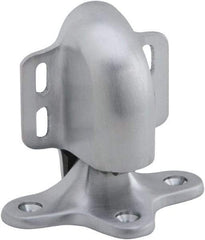IVES - 5" Projection Floor Door Stop - Screw Mount, Satin Chrome Finish - Industrial Tool & Supply