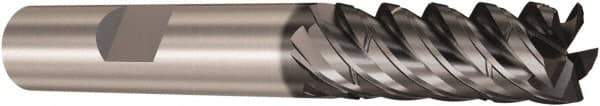 Seco - 6mm, 5 Flute, Single End, Solid Carbide, Corner Chamfer End Mill - 64mm OAL, 48° Helix, Right Hand Flute, 23mm LOC, Right Hand Cut - Industrial Tool & Supply