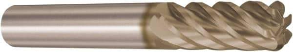 Seco - 10mm, 6 Flute, Single End, Solid Carbide, 1mm Corner Radius End Mill - 72mm OAL, 38° Helix, Right Hand Flute, 26mm LOC, Right Hand Cut - Industrial Tool & Supply