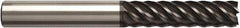Seco - 12mm, 45mm LOC, 12mm Shank Diam, 100mm OAL, 6 Flute, Solid Carbide Square End Mill - Single End, NXT Finish, Helical Flute, 45° Helix, Centercutting, Right Hand Cut, Right Hand Flute, Series JS520 - Industrial Tool & Supply